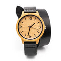 Montre en Bois Femme Noire - Heart Black