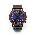 Montre Bracelet en Bois Homme  - Heritage Bleu