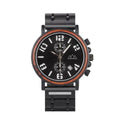 Montre en Bois Homme Chic Cadran Noir - Heritage Noir