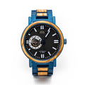 Montre en Bois Automatique Bleue - Legacy Blue