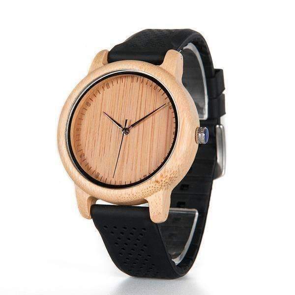 Montre en Bois Ronde