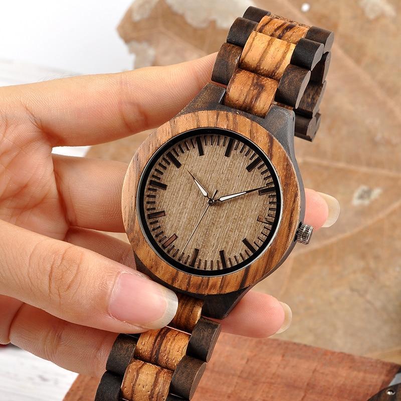 Montre en bois personnalisable texte thewoodstock The Wood Stock