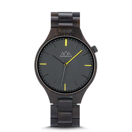 Montre en Bois Homme Noir