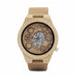 Montre en Bois Homme Squelette