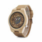 Montre en Bois Homme Squelette