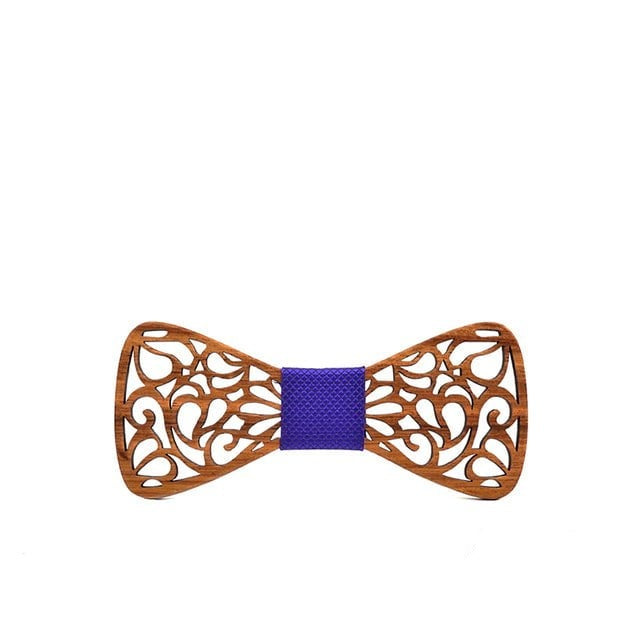 Noeud papillon bois enfant Koï, vue 8 sur fond blanc