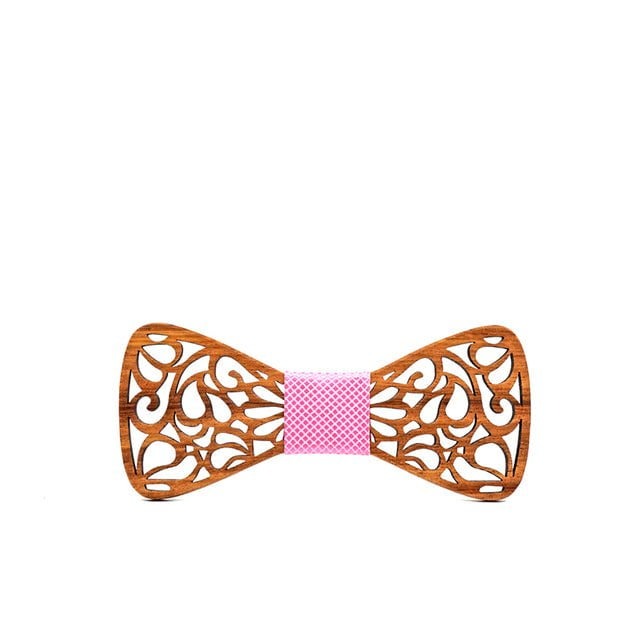 Noeud papillon bois enfant Koï, vue 9 sur fond blanc