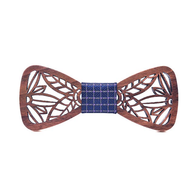 Noeud papillon bois homme Corn, vue 4 sur fond blanc