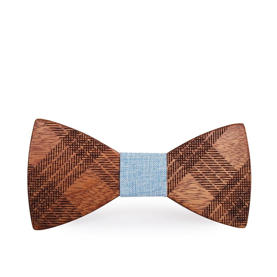 Noeud papillon bois homme Crossed, vue 5 sur fond blanc