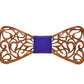 Noeud papillon bois homme Koï, vue 4 sur fond blanc