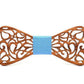 Noeud papillon bois homme Koï, vue 7 sur fond blanc