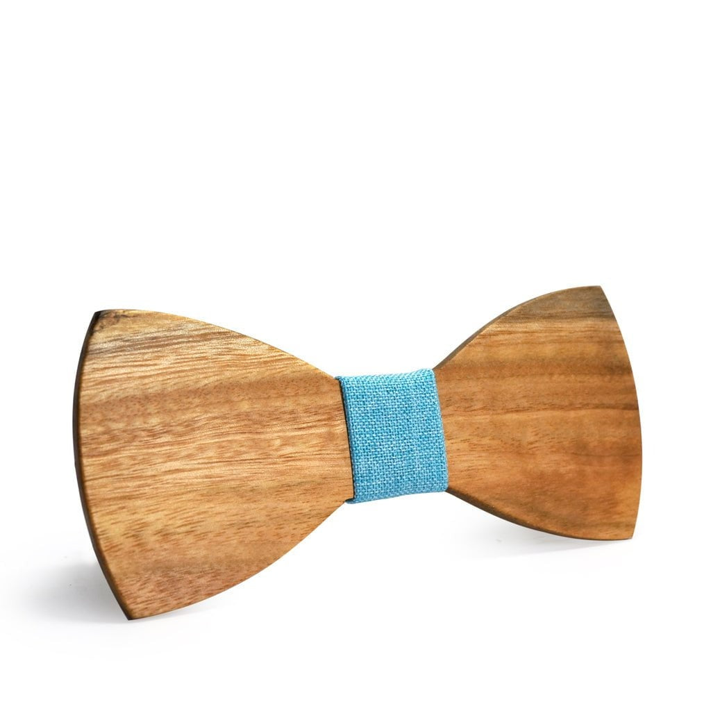 Noeud papillon bois homme Lighter, vue 3 sur fond blanc