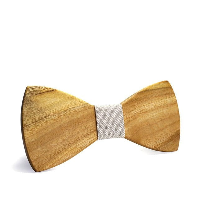 Noeud papillon bois homme Lighter, vue 8 sur fond blanc