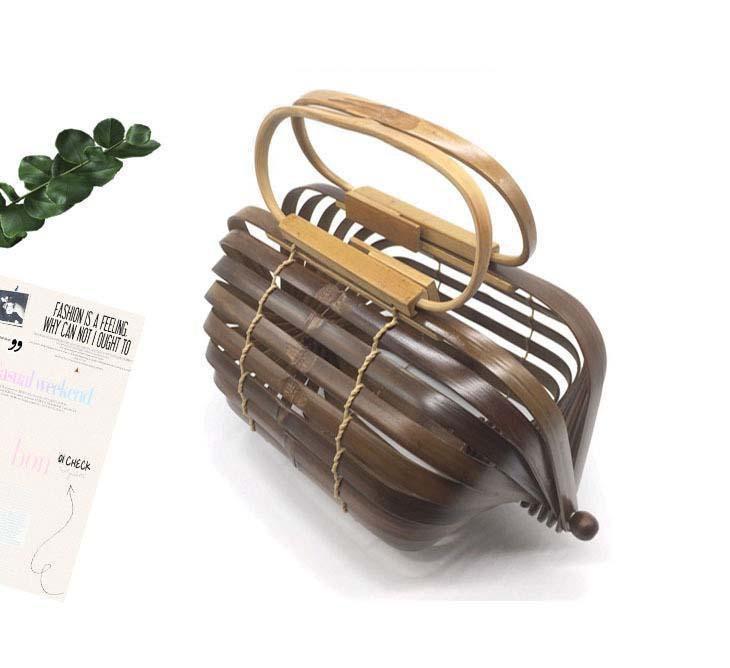 Burlywood / S Sac à Main Bambou - L'exclusif
