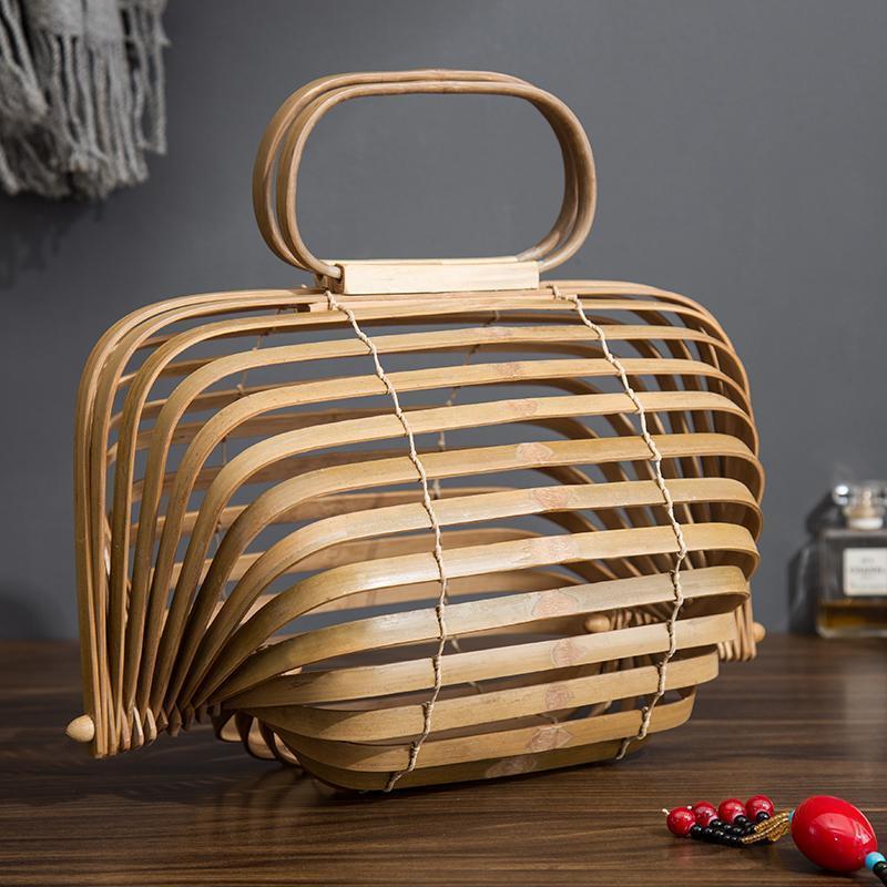 Burlywood / S Sac à Main Bambou - L'exclusif
