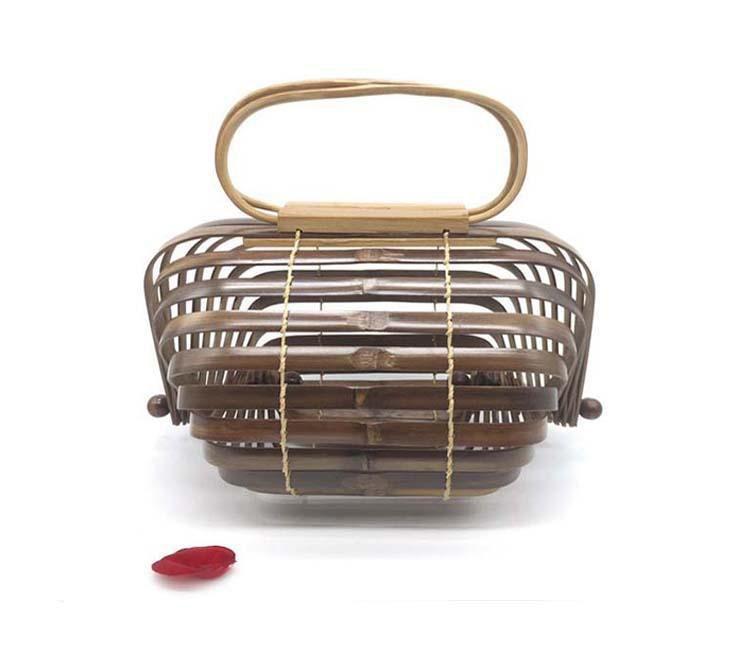 Burlywood / S Sac à Main Bambou - L'exclusif