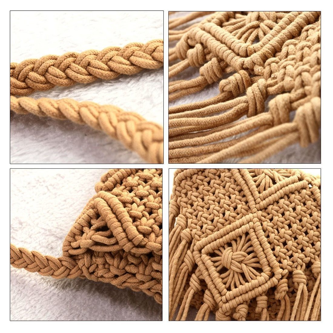 Camel Sac Crochet - Jade