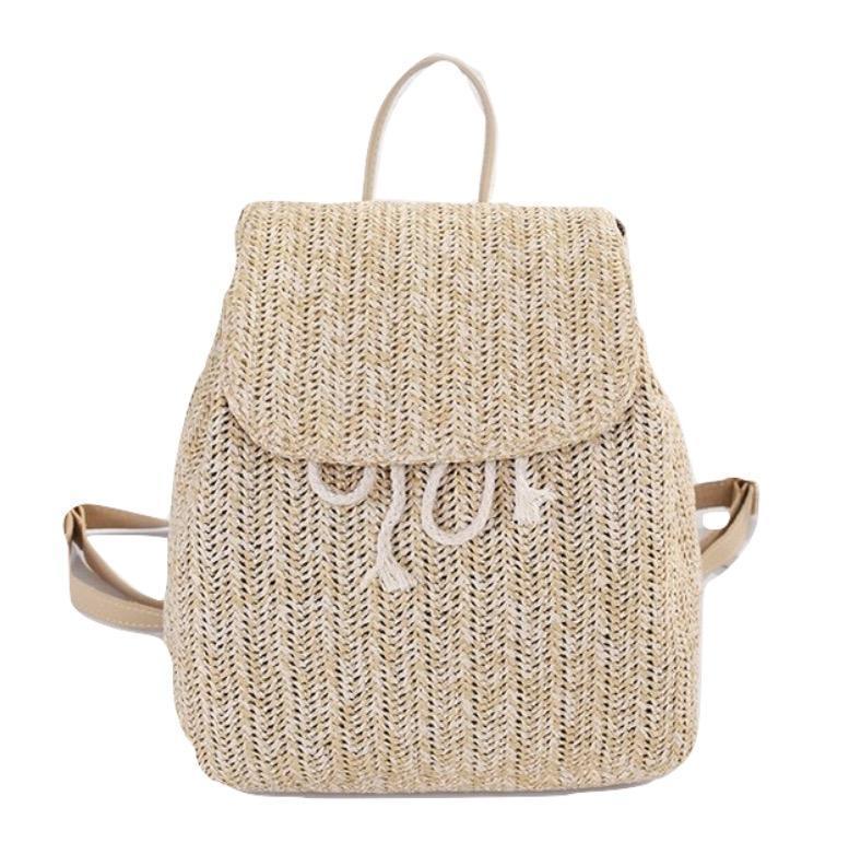 Sac à dos en rotin Helena, vue 2 sur fond blanc