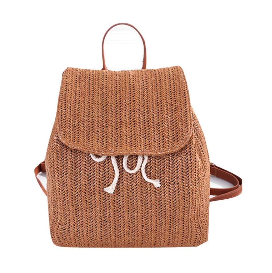 Sac à dos en rotin Helena, vue 3 sur fond blanc