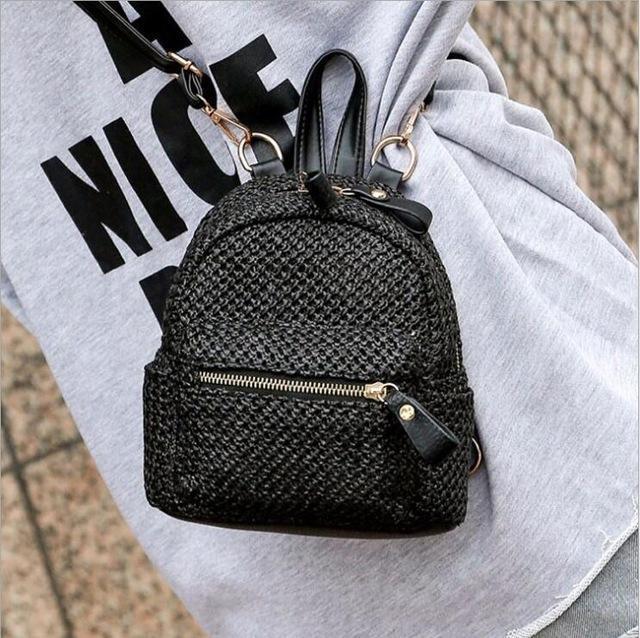 Sacs à dos Black Sac en paille - Anyka