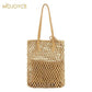 Haut-Poignée Sacs Kaki Sac Filet - Karen