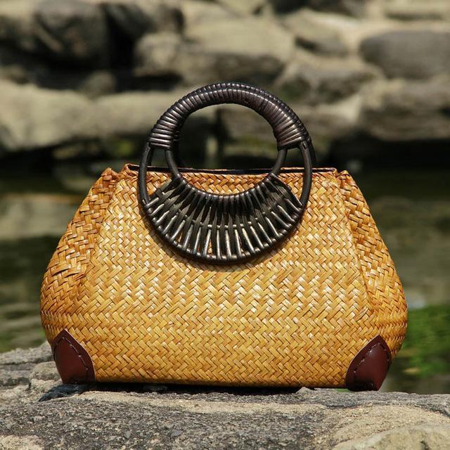 Sac en paille Katarina en situation, photo 3