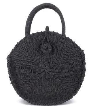 Black Sac Rond Rotin - Lola