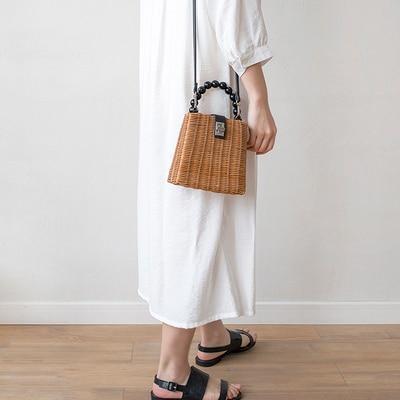 Sac en rotin Gisele en situation, photo 3