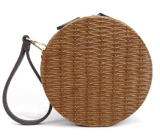 brun Sac Rotin Rond - Katia