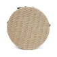 Avec anse beige Sac Rotin Rond - Katia